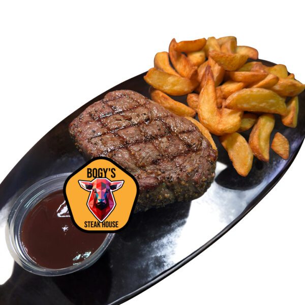 Bogy's Ribeye Steak – Μονό γεύμα (300g, Wedges, Περιλαμβάνεται σάλτσα)